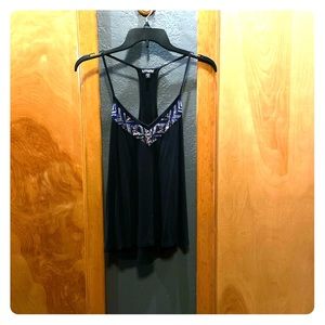 Express Beaded Spaghetti Strap Top